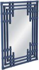 Bassett Mirror Daysmill Glossy Navy Blue Wall Mirror-1