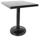 CabanaCoast® Customizable Monaco Aluminum 32" Outdoor Square Pedestal Balcony Table-0
