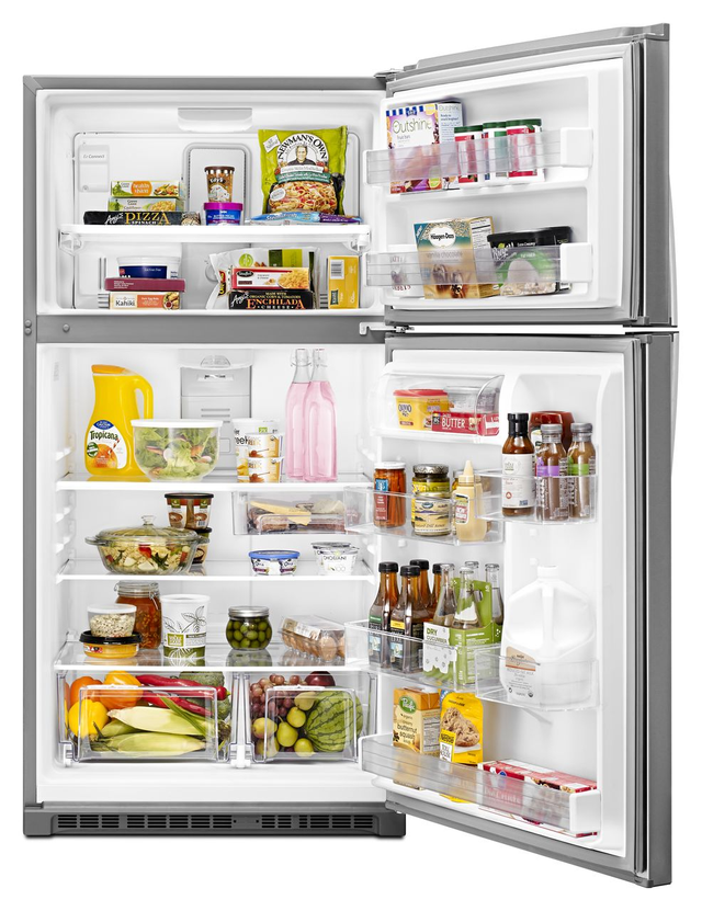 Whirlpool® 33 in. 21.3 Cu. Ft. Fingerprint Resistant Stainless Steel Top Freezer Refrigerator-1