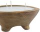 A & B Home Brown/White Teak Candle-2