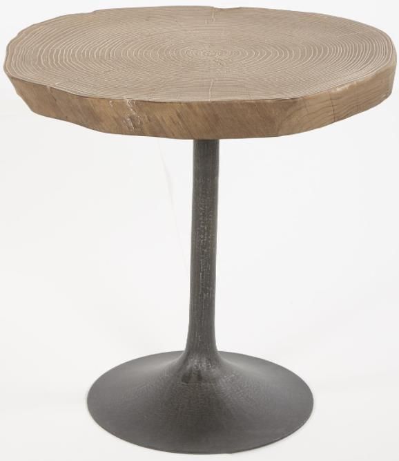 Nest Home Collections Pods Black/Grey Washed Medium End Table-0