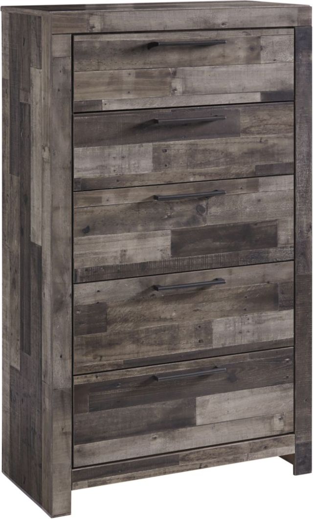 Benchcraft® Derekson 5-Piece Multi-Gray Queen Bedroom Set-2