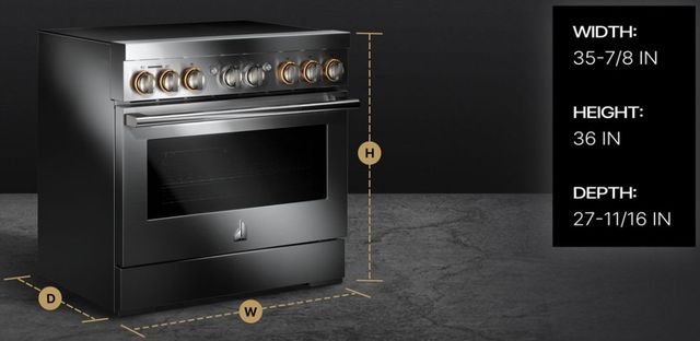 JennAir® Rise 36" Stainless Steel Pro Style Induction Range -4