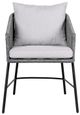 Armen Living Calica Black/Grey Outdoor Patio Dining Chair-1