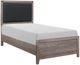 Homelegance® Woodrow Brownish Gray/Black Twin Bed-0
