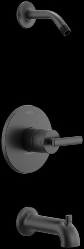 Delta Altado™ Monitor® 14 Series Matte Black Tub & Shower-0