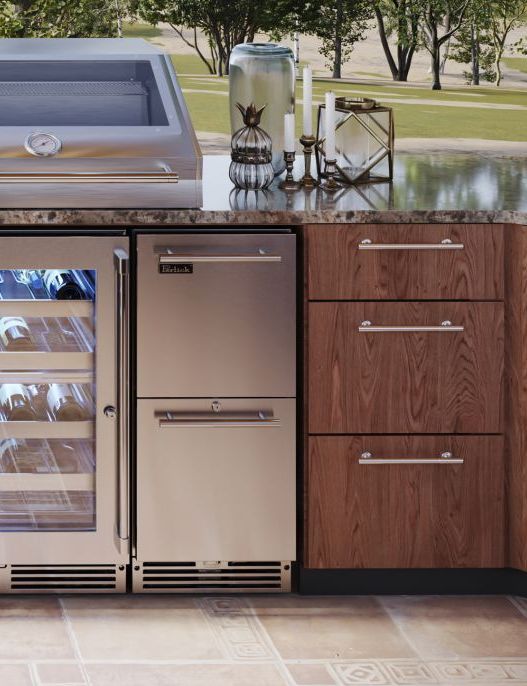Perlick® Signature Series 2.8 Cu. Ft. Stainless Steel Outdoor Under The Counter Refrigerator Drawer-2