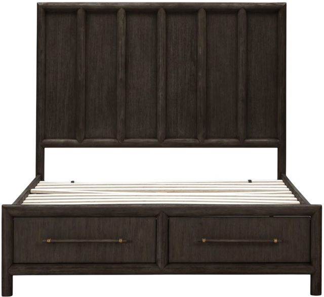 Modus Furniture Dorsey Basalt Gray California King Storage Panel Bed-3