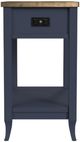 Null Furniture Mystic Navy/Toasted Almond Charging Chairside End Table-2