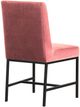 Armen Living Napoli 2-Piece Black/Pink Dining Side Chair Set-3