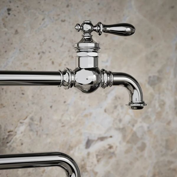 KOHLER® Artifacts® Polished Chrome Deck-Mount Pot Filler-2
