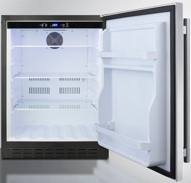 Summit® 4.2 Cu. Ft. Stainless Steel Under the Counter Refrigerator-2