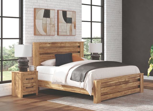 Signature Design by Ashley® Branstony Brown Queen Panel Headboard-1