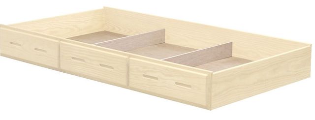 Crate Designs™ Furniture Unfinished Trundle Bed/Drawer-0