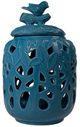 A & B Home Antiqued Blue Decorative Jar-0