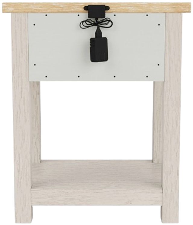 Riverside Furniture Glenndale Aged White/Wheat 2-Drawer Nightstand-4