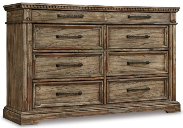 Signature Design by Ashley® Markenburg 3-Piece Brown Queen Panel Bed Set-2