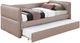 Bernards Trina Dusty Rose Upholstered Twin Trundle Bed-0