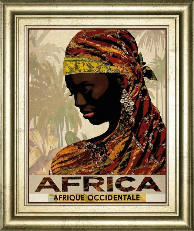 Classy Art Vintage Travel Africa by the Portmanteau Collection Wall Art-0