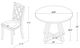 Powell® Maui 5-Piece Gray/White Round Dining Table Set-1