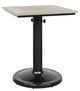 CabanaCoast® Customizable Skye Aluminum/Wooden 24"x30" Outdoor Pedestal Dining Table-0