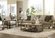 Hammary® Amara Taupe Rectangular Coffee Table with Natural Marble Top and Gray Frame-1