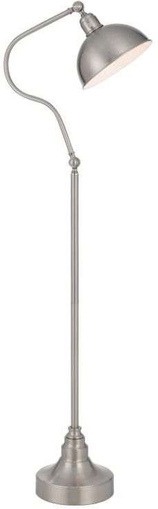 Cal® Lighting & Accessories Brushed Steel Floor Lamp-1