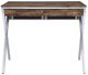 ACME Furniture Callers Chrome/Weathered Oak Writing Desk-3