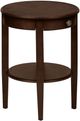 Monarch Specialties Inc. Espresso Veneer 2-Tier Round Side Table-0