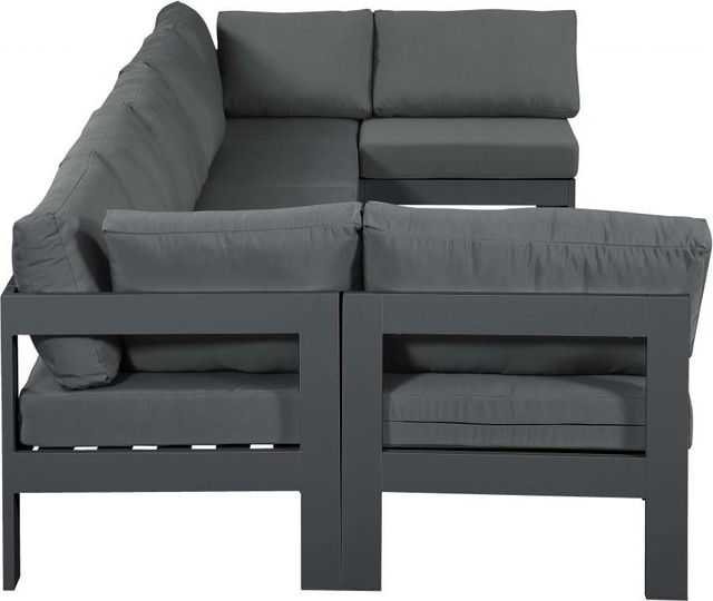 Meridian Furniture Nizuc 7-Piece Grey Outdoor Patio Modular Sectional Set-1