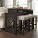 Liberty Furniture Heatherbrook Ash Console Bar Table with Charcoal Base-1