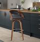 Armen Living Shelly Brown 30" Swivel Bar Stool-4