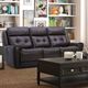 Liberty Furniture Carrington Dark Brown Leather Triple Zero Gravity Power Reclining Sofa-1