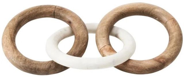 Renwil® Lusine Natural Brown/White Decorative Object-0