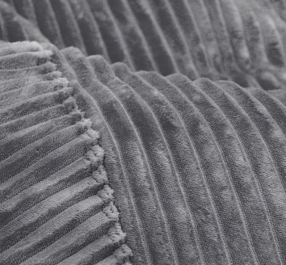 CordaRoy's® Gray Plush Corduroy Full Bean Bag Cover-1