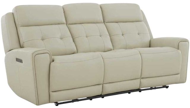 Liberty Furniture Carrington Baja Stone Leather Triple Zero Gravity Power Reclining Sofa-0