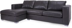 Canapé sectionnel avec chaise longue 2 morceaux 3900 en cuir brun Decor-Rest®