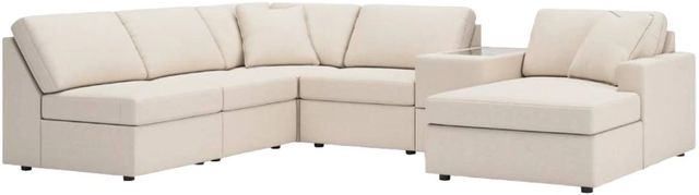Signature Design by Ashley® Modmax 6-Piece Oyster Right-Arm Facing Sectional and Chaise with Storage Console-0