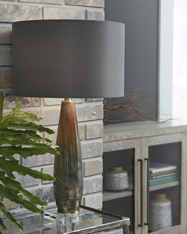 Signature Design by Ashley® Oranburg Gray/Brown Table Lamp-4