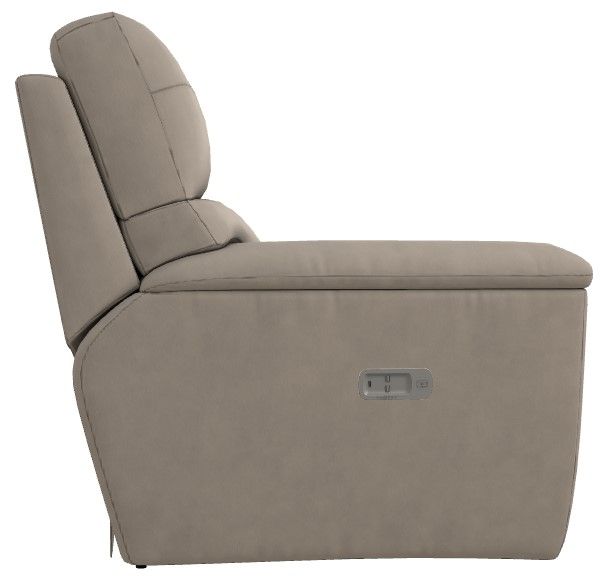 La-Z-Boy® Ava Ivory Leather Power Reclining Loveseat with Console and Headrest-2