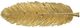 A & B Home Gold 19" Decorative Leaf Plate-1