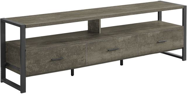 Monarch Specialties Inc. Dark Bronze 72" TV Stand-0