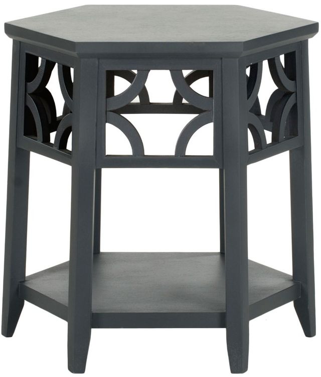 Safavieh Connor Charcoal Gray End Table-0
