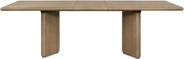 Bernards Linné Angled Double Pedestal Wheat Dining Table-2