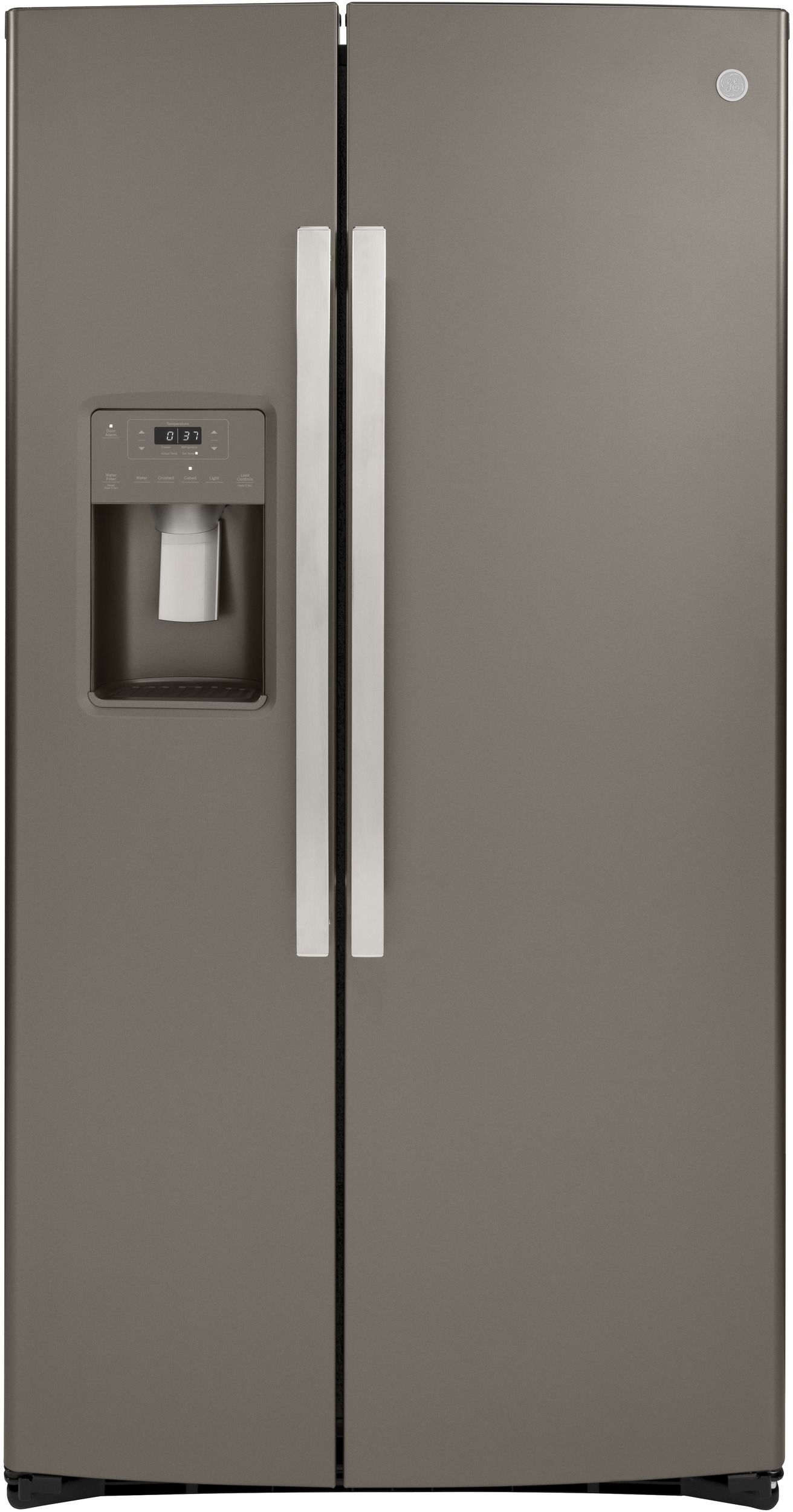 GE® 36 in. 25.1 Cu. Ft. Slate Side-By-Side Refrigerator
