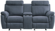 Homelegance® Clifton Blue Double Manual Reclining Glider Loveseat with Center Console-3