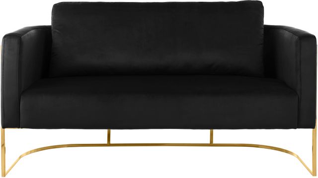Meridian Furniture Casa Black/Gold Velvet Loveseat-3