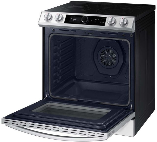 Samsung Bespoke 30" White Slide In Electric Range-3