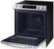 Samsung Bespoke 30" White Slide In Electric Range-3