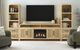 Elements International Ridgemont 4-Piece Natural Entertainment Unit with 82" TV Console-1